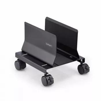 StarTech.com carrello per tower PC, caddy mobile per CPU su ruote (rotelle), carico max 21 kg, supporto regolabile per case PC, supporto da pavimento per desktop, dolly in acciaio