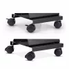 StarTech.com carrello per tower PC, caddy mobile per CPU su ruote (rotelle), carico max 21 kg, supporto regolabile per case PC, supporto da pavimento per desktop, dolly in acciaio