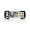 ATEN Switch KVM USB - PS/2 VGA a 2 porte con audio e hub USB 2.0 (cavi KVM inclusi)