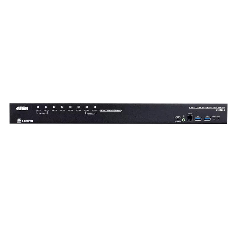 ATEN Switch KVM USB 3.0 4K HDMI a 8 porte, 4096 x 2160 pixel, 4K Ultra HD, 9,77 W, nero