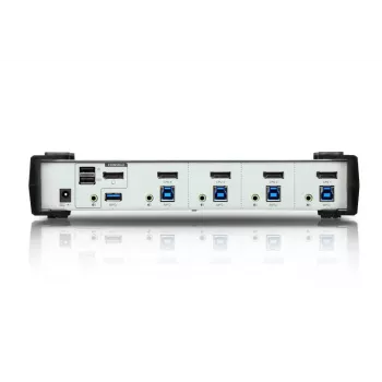 ATEN Switch KVMP™ USB 3.1 Gen 1 DisplayPort 1.1 a 4 porte con altoparlante (cavi KVM inclusi)