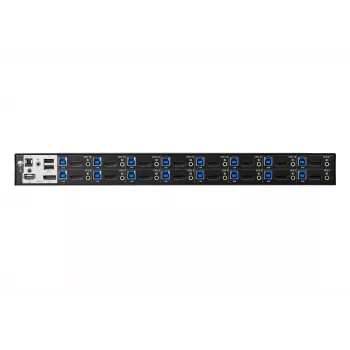 ATEN Switch KVM USB 3.0 4K DisplayPort a 16 porte, 4096 x 2160 pixel, 4K Ultra HD, 26,66 W, nero