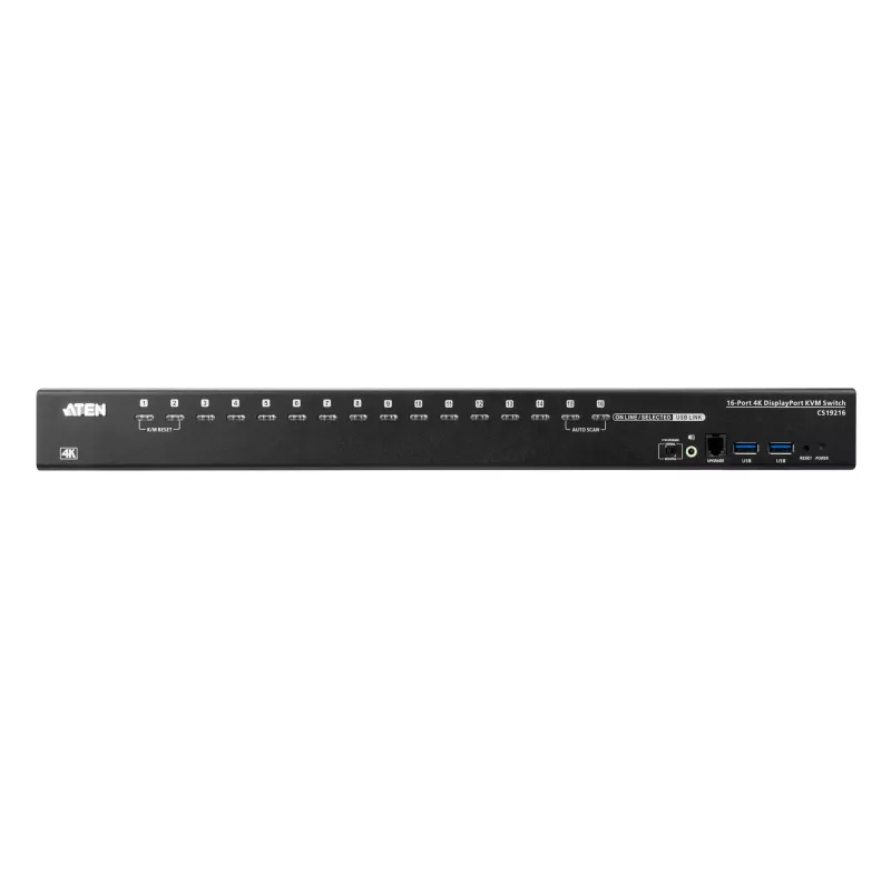 ATEN CS19216-AT-G switch KVM/audio/USB a 16 porte USB 3.0 4K, 1 utente locale, montabile su scrivania/rack