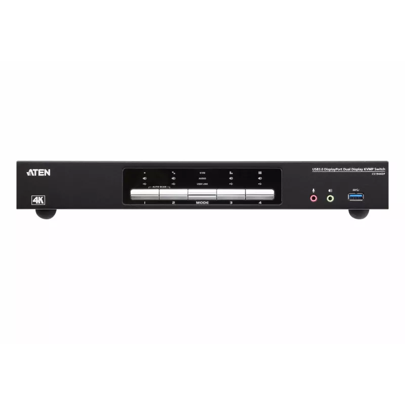 Switch KVMP ATEN 4P USB3.0 DisplayPORT Dual View