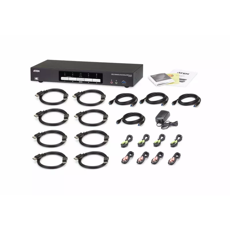 Switch KVMP ATEN 4P USB3.0 DisplayPORT Dual View