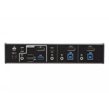 ATEN Switch KVMP™ ibrido USB-C DisplayPort a 3 porte, 4096 x 2160 pixel, 4K Ultra HD, 5,78 W, nero