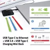 CLUB3D Mini dock USB Type-C a Ethernet + USB 3.0 + ricarica USB Type-C