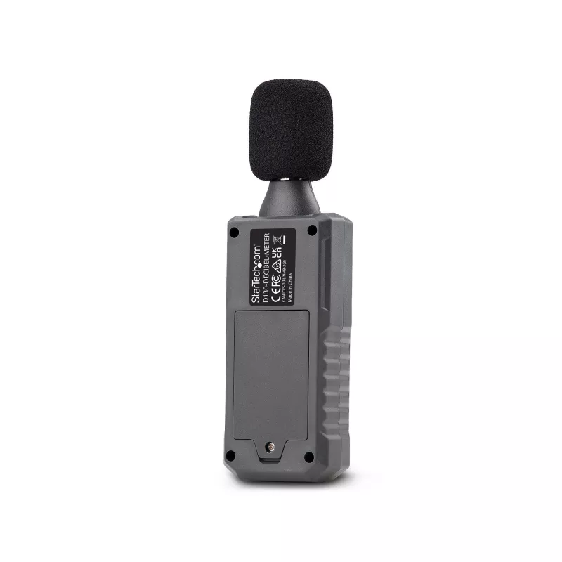 StarTech.com fonometro digitale portatile con grande LCD, misuratore di rumore/decibel per sala server/ufficio, monitor audio, range 30-130 dBA, precisi valori min/max