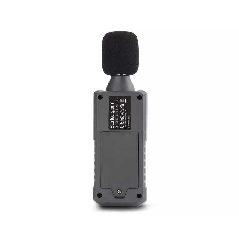StarTech.com fonometro digitale portatile con grande LCD, misuratore di rumore/decibel per sala server/ufficio, monitor audio, range 30-130 dBA, precisi valori min/max
