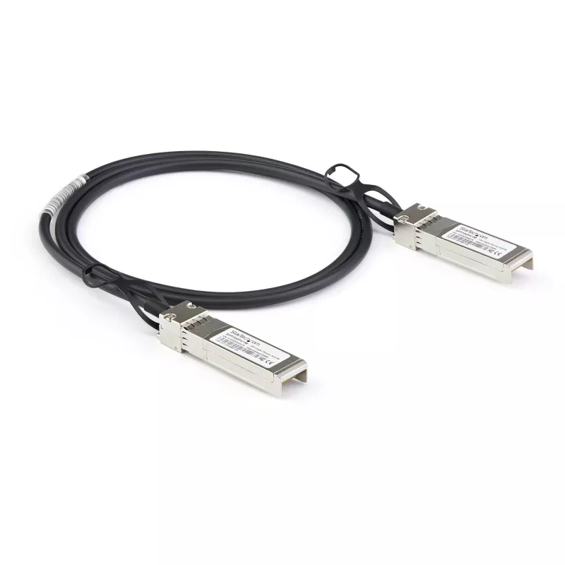 StarTech.com cavo di collegamento diretto 1m 10G SFP+ a SFP+ Twinax compatibile Dell EMC DAC-SFP-10G-1M – 10GbE SFP+ rame DAC 10 Gbit/s modulo Mini-GBIC/ricetrasmettitore passivo a basso consumo DAC