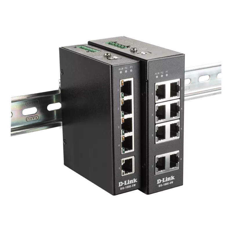 D-Link switch industriale non gestito 8 porte con 8 x 10/100 BaseT(X) porte