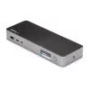 StarTech.com docking station universale per laptop, dock ibrido USB-C & USB-A, Dual 4K DP & HDMI, 60W PD, Mac / Windows / Chrome OS, hub 4x USB 5Gbps, GbE