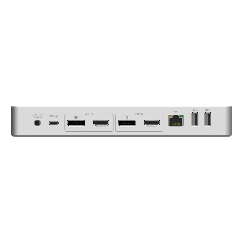 StarTech.com docking station universale per laptop, dock ibrido USB-C & USB-A, Dual 4K DP & HDMI, 60W PD, Mac / Windows / Chrome OS, hub 4x USB 5Gbps, GbE