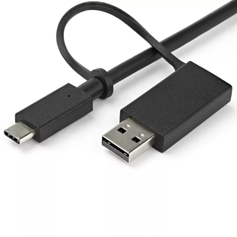 StarTech.com docking station universale per laptop, dock ibrido USB-C & USB-A, Dual 4K DP & HDMI, 60W PD, Mac / Windows / Chrome OS, hub 4x USB 5Gbps, GbE