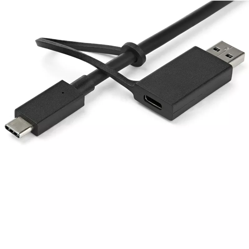 StarTech.com docking station universale per laptop, dock ibrido USB-C & USB-A, Dual 4K DP & HDMI, 60W PD, Mac / Windows / Chrome OS, hub 4x USB 5Gbps, GbE