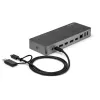 StarTech.com docking station universale per laptop, dock ibrido USB-C & USB-A, Dual 4K DP & HDMI, 60W PD, Mac / Windows / Chrome OS, hub 4x USB 5Gbps, GbE