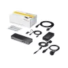 StarTech.com docking station universale per laptop, dock ibrido USB-C & USB-A, Dual 4K DP & HDMI, 60W PD, Mac / Windows / Chrome OS, hub 4x USB 5Gbps, GbE