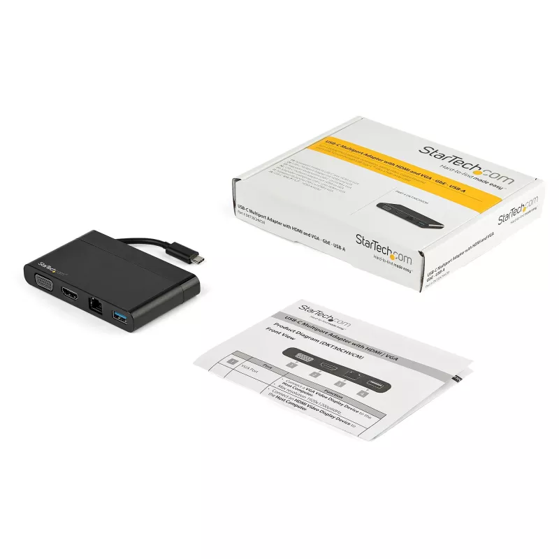 StarTech.com DKT30CHVCM adattatore multiporta USB-C, HDMI 4K / VGA, Gigabit Ethernet, USB 3.0 USB-A