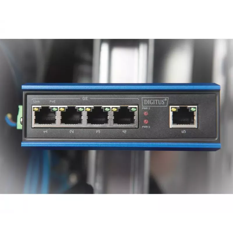 Switch unmanaged Digitus DN-651120 4 porte Gigabit PoE