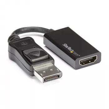 Adattatore DisplayPort a HDMI StarTech.com - convertitore video attivo DP 1.4 a HDMI 2.0 4K 60Hz - dongle adattatore cavo DP a monitor/TV/display HDMI - connettore DP con blocco