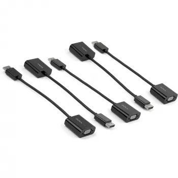 StarTech.com confezione da 5 adattatori DisplayPort a VGA – adattatore attivo DisplayPort 1.2 a VGA – dongle convertitore video digitale DP ad analogico VGA – adattatore monitor connettore maschio DisplayPort a connettore femmina VGA