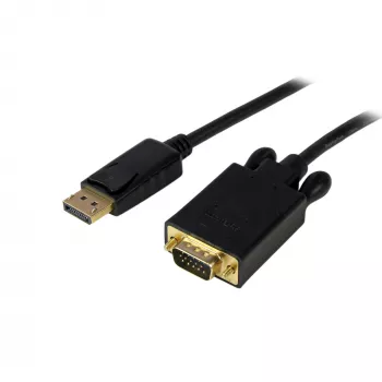 StarTech.com cavo DisplayPort a VGA 10ft (3m) – cavo adattatore attivo DisplayPort a VGA – video 1080p – cavo monitor DP a VGA – convertitore DP 1.2 a VGA – connettore DP con blocco