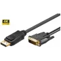 Microconnect DP-DVI-MM-300 Adattatore cavo video 3 m DisplayPort nero