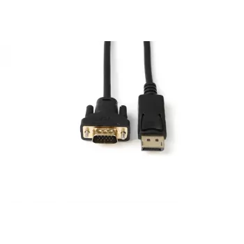 Microconnect DP-VGA-MM-100 Adattatore cavo video 1 m DisplayPort VGA (D-Sub) nero