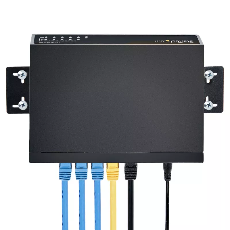 Switch non gestito 2.5G StarTech.com – Switch Gigabit 5 porte – Switch Ethernet non gestito 2.5GBASE-T – Splitter Ethernet – Montaggio su guida DIN o a parete – Multi-Gigabit – Auto-MDIX – 9K Jumbo