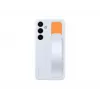 Cover Samsung Galaxy S24+ azzurro monocromatico con supporto da tavolo