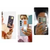 Cover Samsung Galaxy S24+ azzurro monocromatico con supporto da tavolo