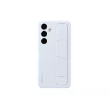 Cover Samsung Galaxy S24+ azzurro monocromatico con supporto da tavolo