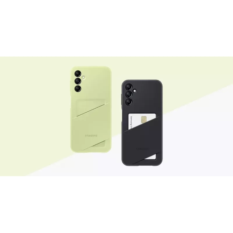 Samsung EF-OA146TBEGWW custodia Card Slot Case per Galaxy A14 / A14 5G, TPU, nera
