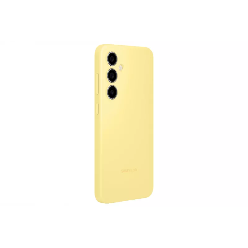 Cover Samsung Galaxy S24 FE Silicone Case giallo monocromatico