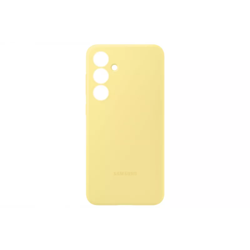 Cover Samsung Galaxy S24 FE Silicone Case giallo monocromatico