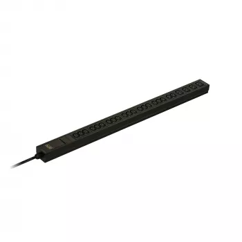 APC EPDU1116B Easy Basic PDU per rack, 0U, 16A, 230V, 20 x C13 e 4 x C19, ingresso IEC 309 2P+E, cavo da 3 m, nero