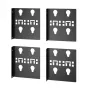Staffa di montaggio APC Easy Rack PDU, larghezza doppia, 2 paia