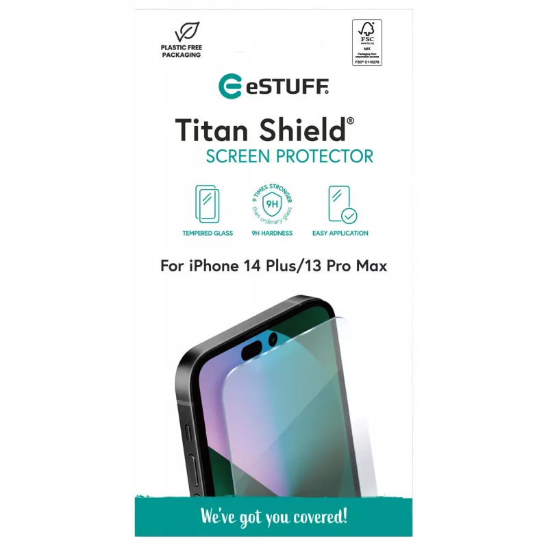 Pellicola protettiva display trasparente eSTUFF ES501370 per Apple iPhone 14 Plus iPhone 13 Pro Max antigraffio