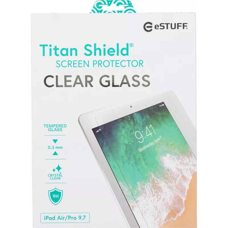 eSTUFF pellicola protettiva display per iPad 9,7 pollici tutti i modelli – trasparente