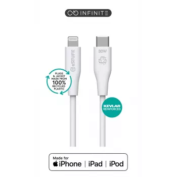 Cavo Lightning eSTUFF ES602170 1m USB C 2.4A 5V certificato GRS