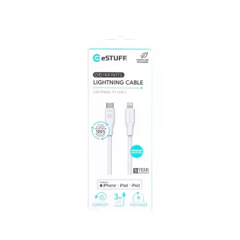Cavo Lightning eSTUFF ES602370 3m USB-C 2,4A 5V