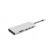 Hub interfacce eSTUFF ES623009 USB 3.2 Gen 1 (3.1 Gen 1) Type-C 5000 Mbit/s grigio
