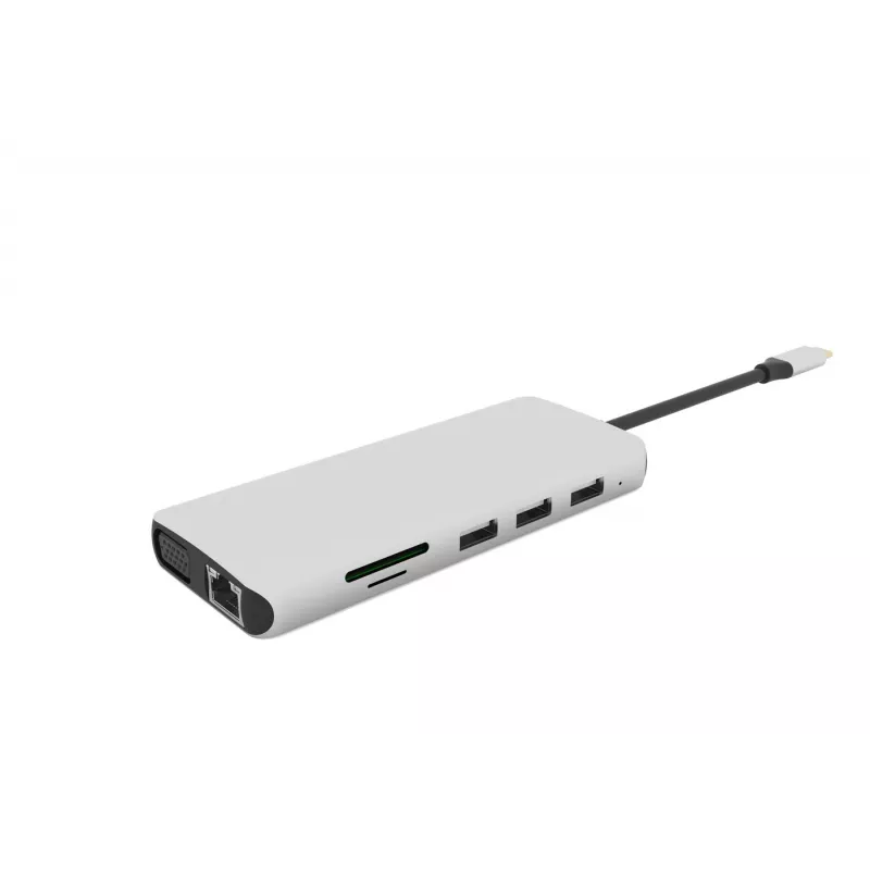 Hub interfacce eSTUFF ES623009 USB 3.2 Gen 1 (3.1 Gen 1) Type-C 5000 Mbit/s grigio