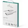 Hub interfacce eSTUFF ES623009 USB 3.2 Gen 1 (3.1 Gen 1) Type-C 5000 Mbit/s grigio