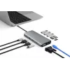 Hub interfacce eSTUFF ES623009 USB 3.2 Gen 1 (3.1 Gen 1) Type-C 5000 Mbit/s grigio