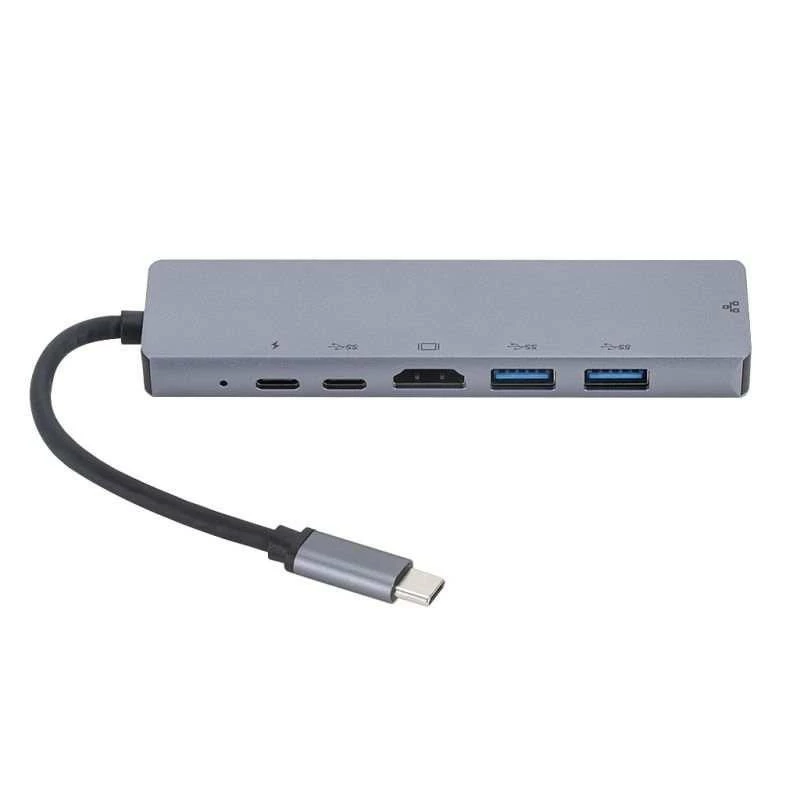 Docking station/replicatore porte per laptop eSTUFF ES623012 USB 3.2 Gen 1 (3.1 Gen 1) Type-C grigio