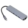 Docking station/replicatore porte per laptop eSTUFF ES623012 USB 3.2 Gen 1 (3.1 Gen 1) Type-C grigio