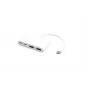 Hub USB eSTUFF USB-C a 2 x USB 3.0 e 2 x USB-C 3.1 10000 Mbit/s bianco