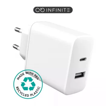 Caricabatterie per dispositivi mobili eSTUFF ES637031 smartphone bianco AC ricarica rapida interno