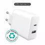 Caricabatterie per dispositivi mobili eSTUFF ES637031 smartphone bianco AC ricarica rapida interno